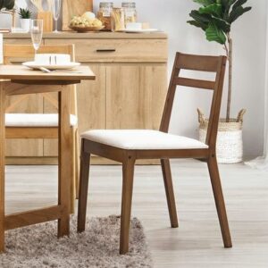 Heim Studio GOZO Kursi Makan Walnut Krem